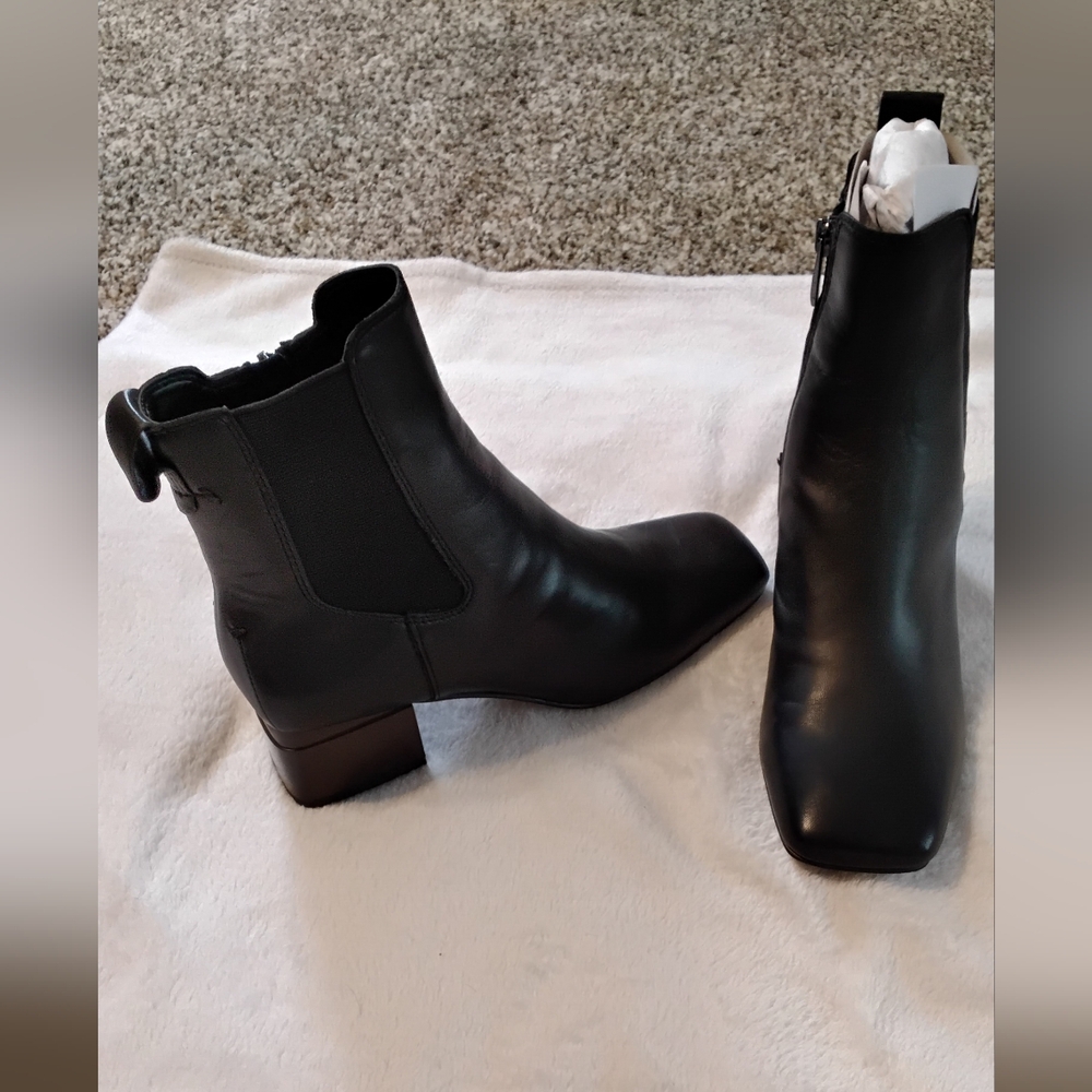 Franco Sarto Black Ankle Booties New In Box